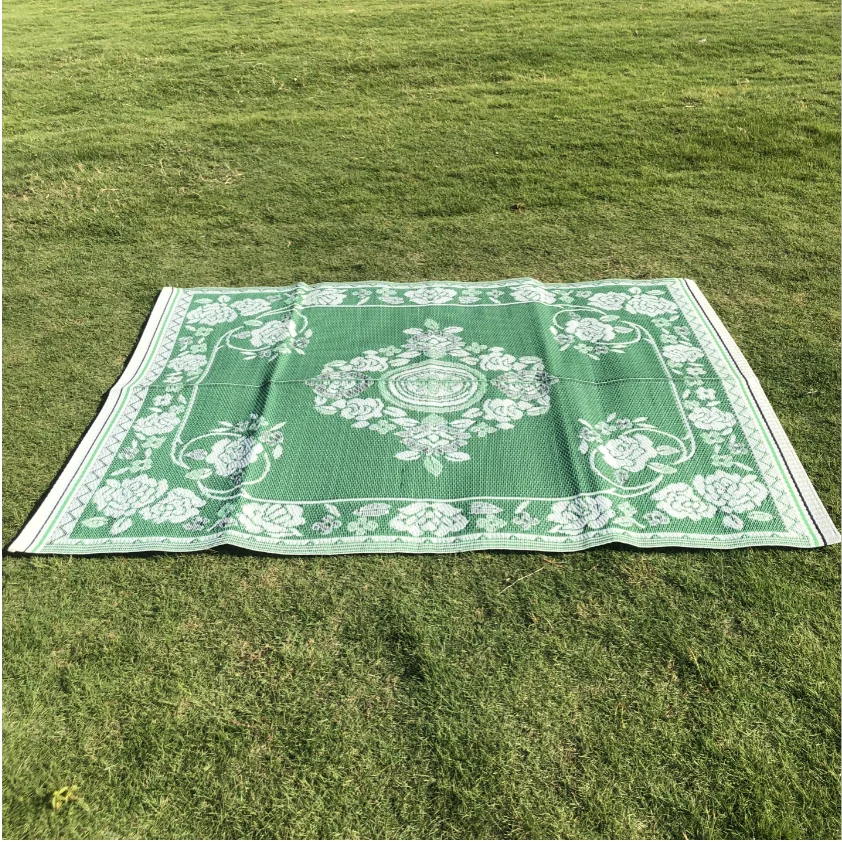 

Chinese Manufacturer Woven Plastic Polyester Picnic Travel Lounge Mat Beach For Outdoor, Any color can be available