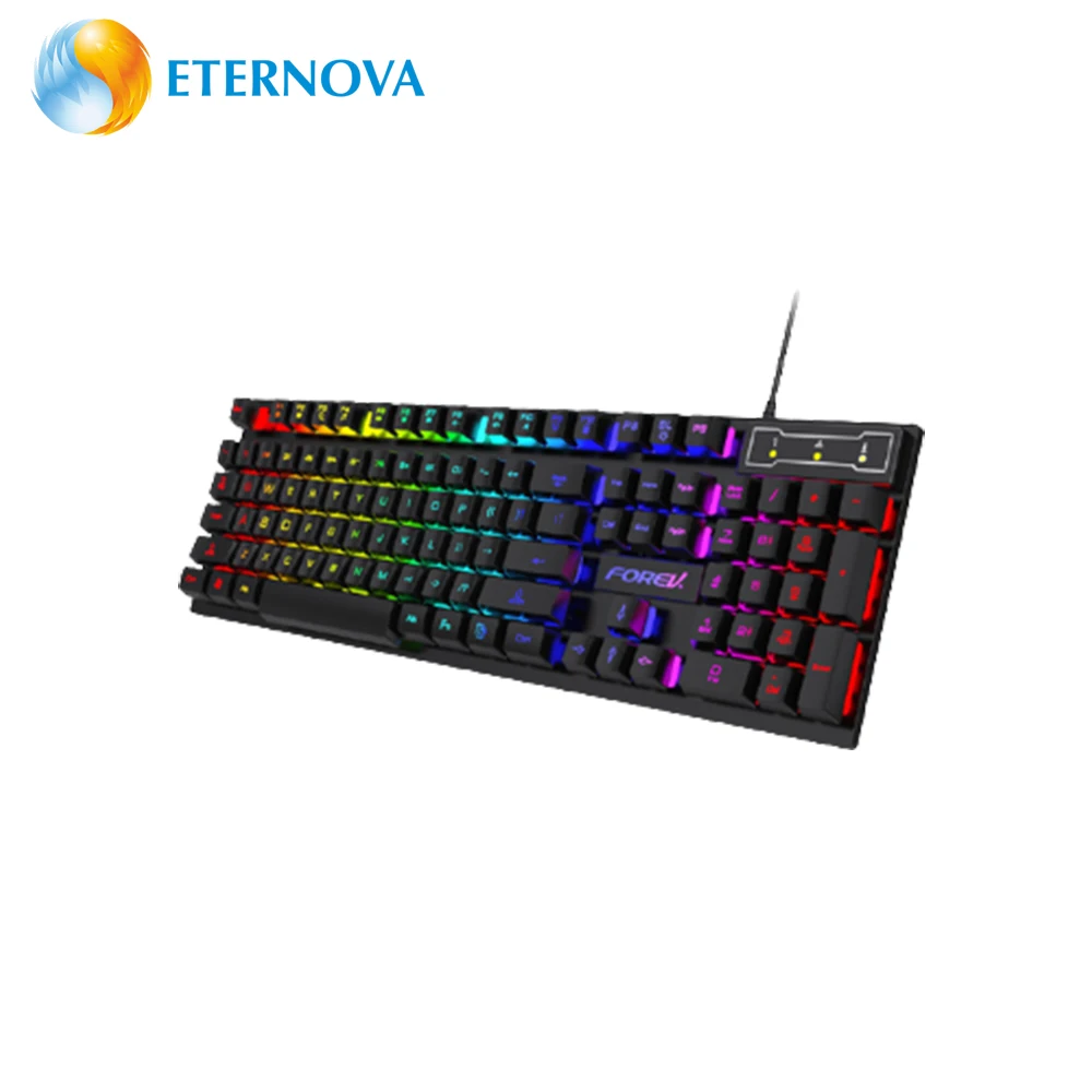 

Led Backlit 104 Keys Wired Mechanical Gaming Keyboard Laptop Black Waterproof Professional Mechanical Gaming Keyboard