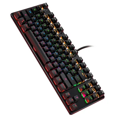 

The latest hot-selling backlit mechanical keyboard 87-key RGB mechanical gaming keyboard