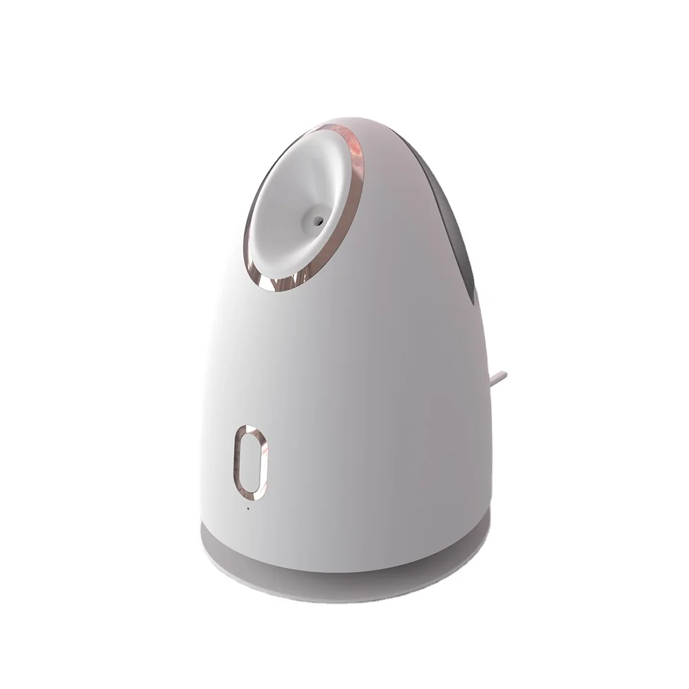 

handy portable mini nano ionic hot mist sauna face moisturizer vaporizer steam machine home use humidifier steamer facial spa, White / pink