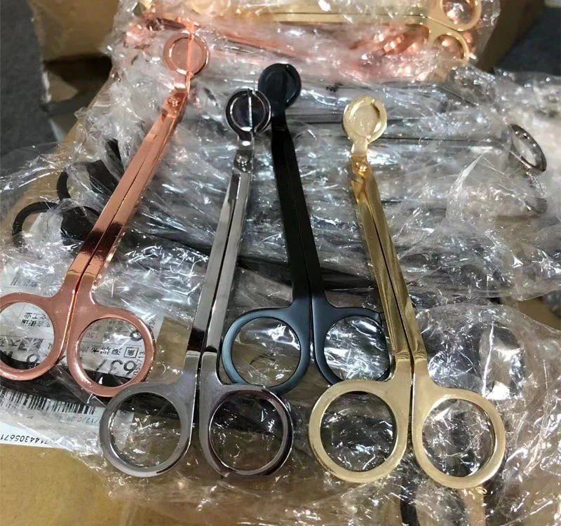 

Ready to Ship Rose Gold,Gold,Black,Chrome Wick Trimmer,Candle Tool Wick Cutter Scissors, Rose gold,black,chrome,gold