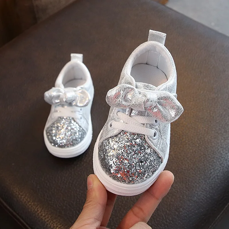 

zapatos para bebe Children's spring shoes sequins sneakers lovely children party shoes boy and girls shoes