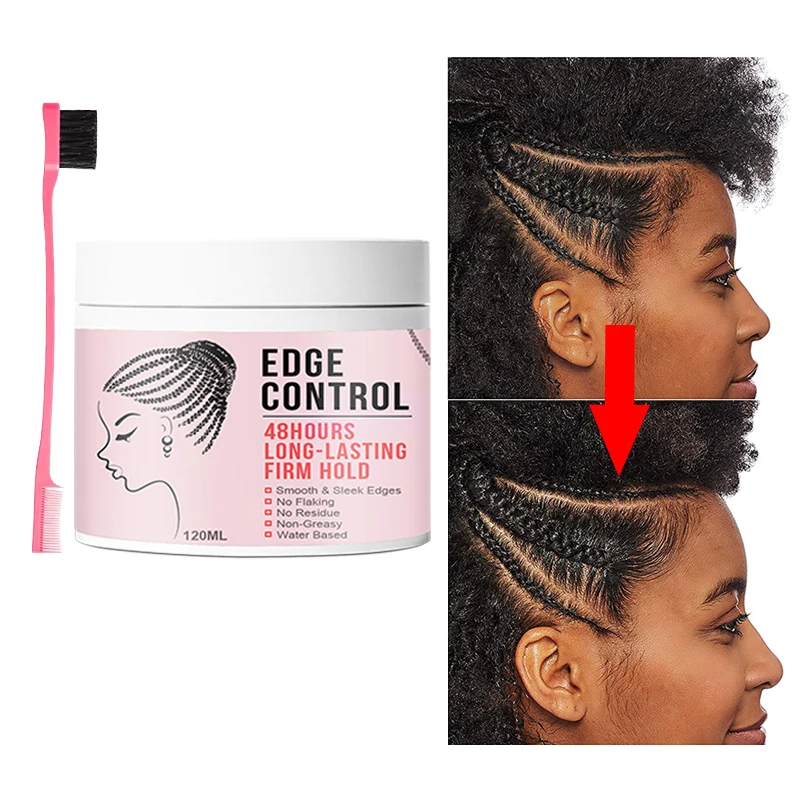

Make Your Own Edge Control Private Label Water Based Shine N Jam Hair Molding Pomade Braid Gel Extra Strong Hold 4C Edge Control