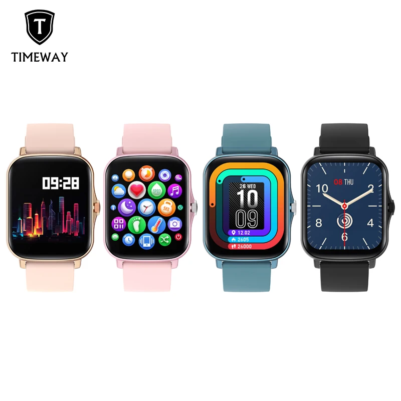 

Timeway 1.7-inch large screen display Smart Watch Heart Rate Blood Pressure Sleep Monitoring Android Smart Bracelet Music Online