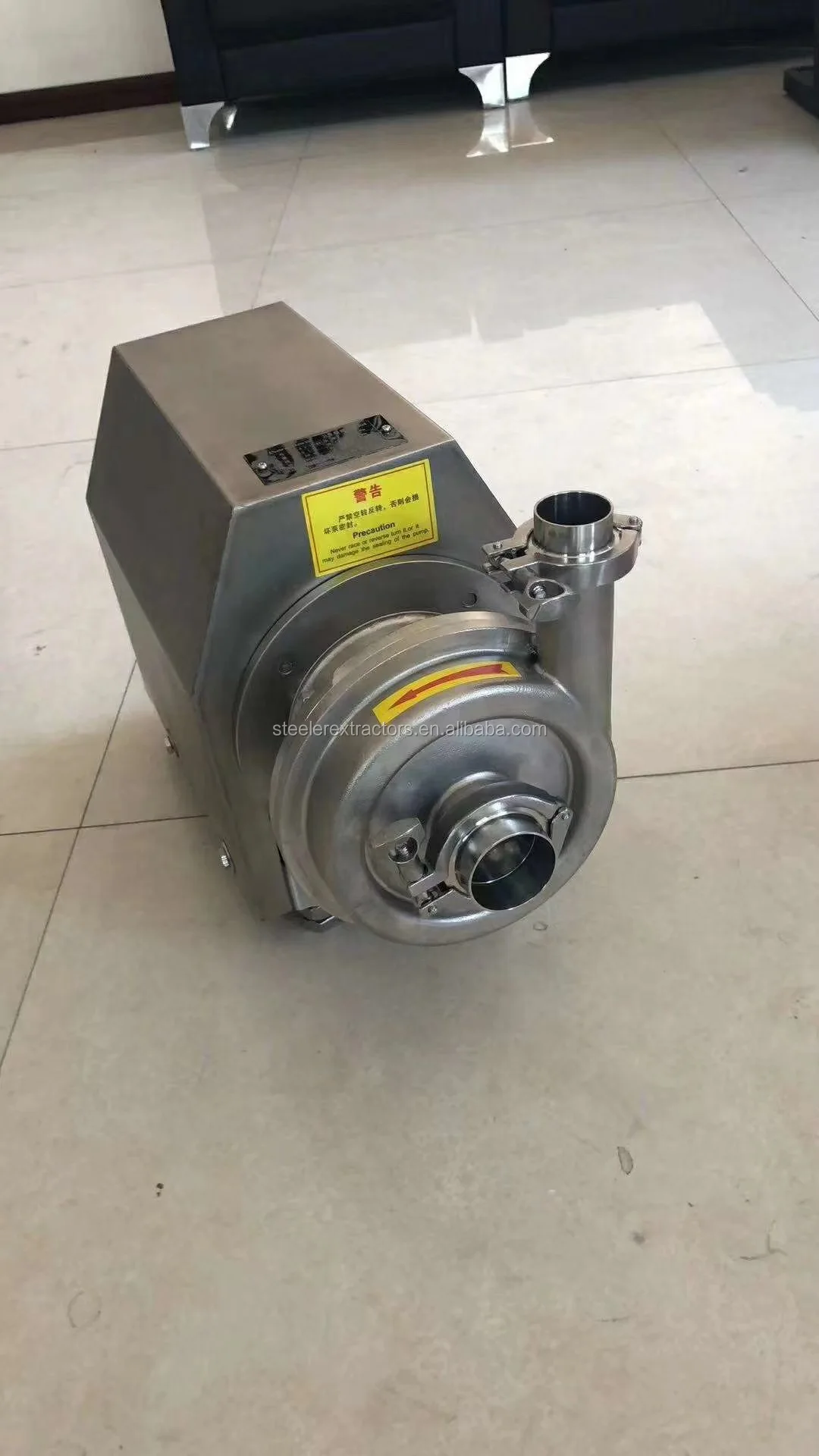 SS304 Stainless Steel Sanitary Triclamp Impeller Centrifugal Pumps ...