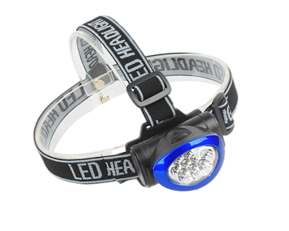 
10 LED headlamp flashlight Customized Logo Printed 3 mode Head torch light Wholesale ABS Manufacturer 