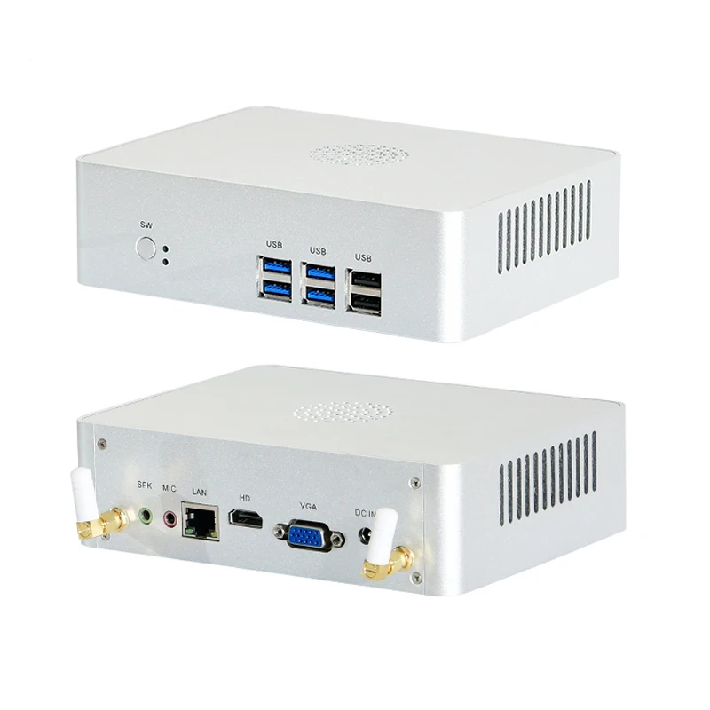 

12V Mini PC X86 NUC Core I5 6267U Gaming PC Computer Desktop Turbo 3.3G Iris Graphics 550 PC Gamer Win10 Linux Ubuntu HTPC