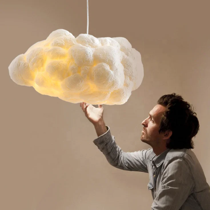 

modern white cloud chandelier light cloud pendant lamp E27 pendant light floating cloud lamp design lamp