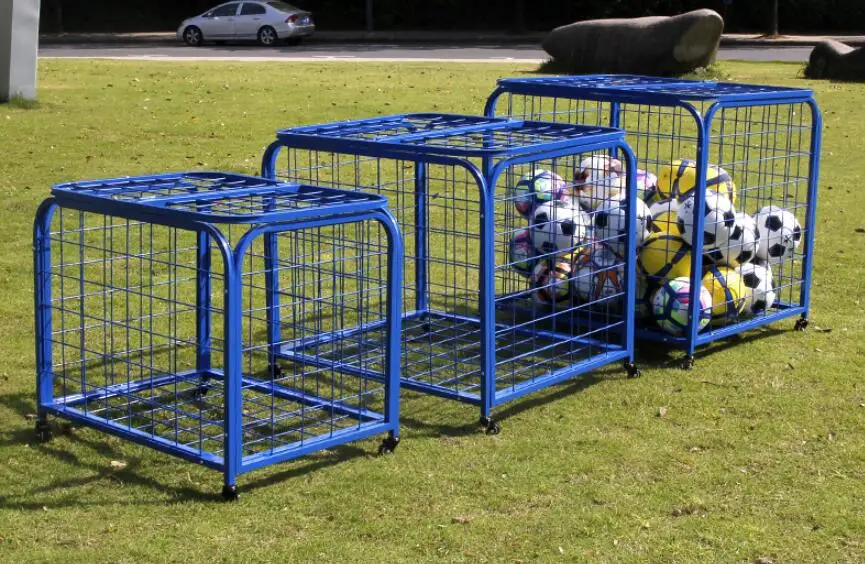 Small size Foldable Movable basketball and soccer ball cart with a wheel