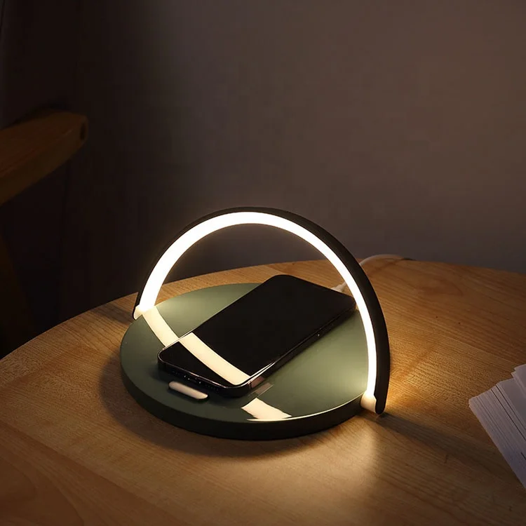 

TOYOUMI Multifunction Fast Qi Wireless Charger USB Charger Touch Control Table Lamp for Phone