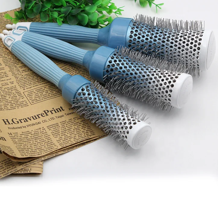 

High Quality Boar Mix bristle brush Nylon Comb Round Rolling Hair Brush Ceramic Hair Brushes Wholesale