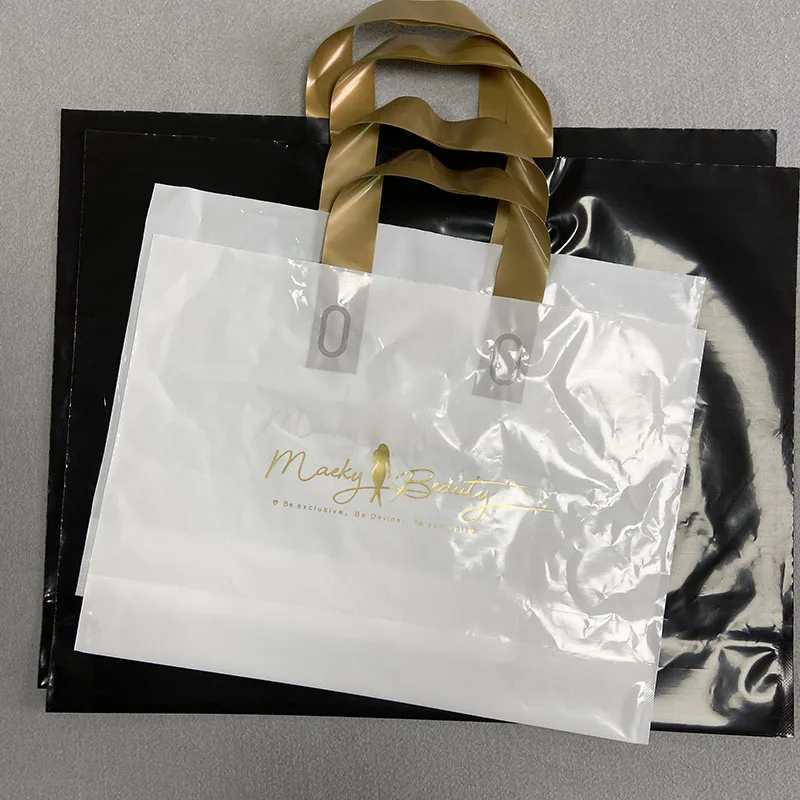 

Fashion custom PE shopping bagplastic shopping bag for packaging