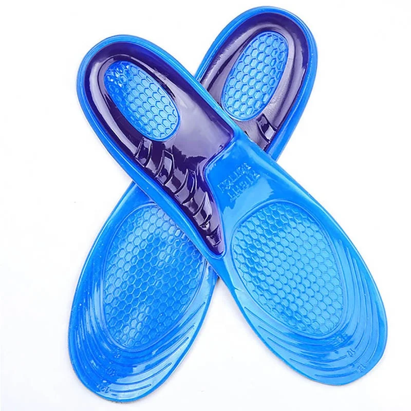 

Hot Selling Sports Gel Insoles Shoe Inserts Arch Support For Woman Man Absorb Shock, Blue,black