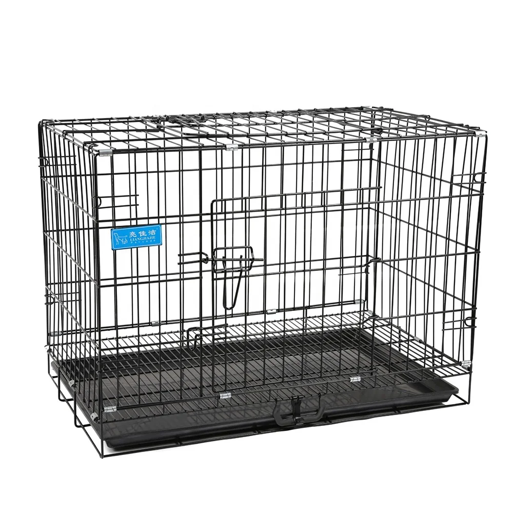 

Lorenzo ODM Jaulas Para Perros M L60*W42*H51cm Large Dog House Kennel Small Pet Wire Mesh Carriers Stainless Steel Dog Cages, Black,blue