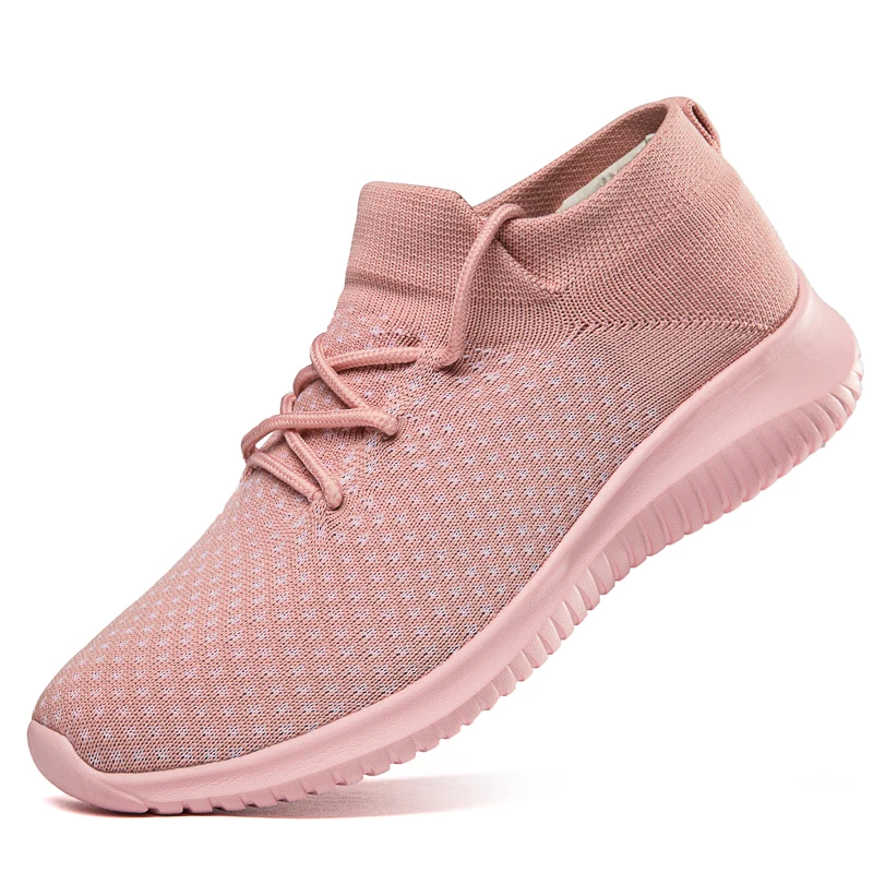 

Women Sneakers Slip On Flats Ladies Loafers Cotton Breathable Daily Knitted Sock Shoes Fabric Casual Shoes Female