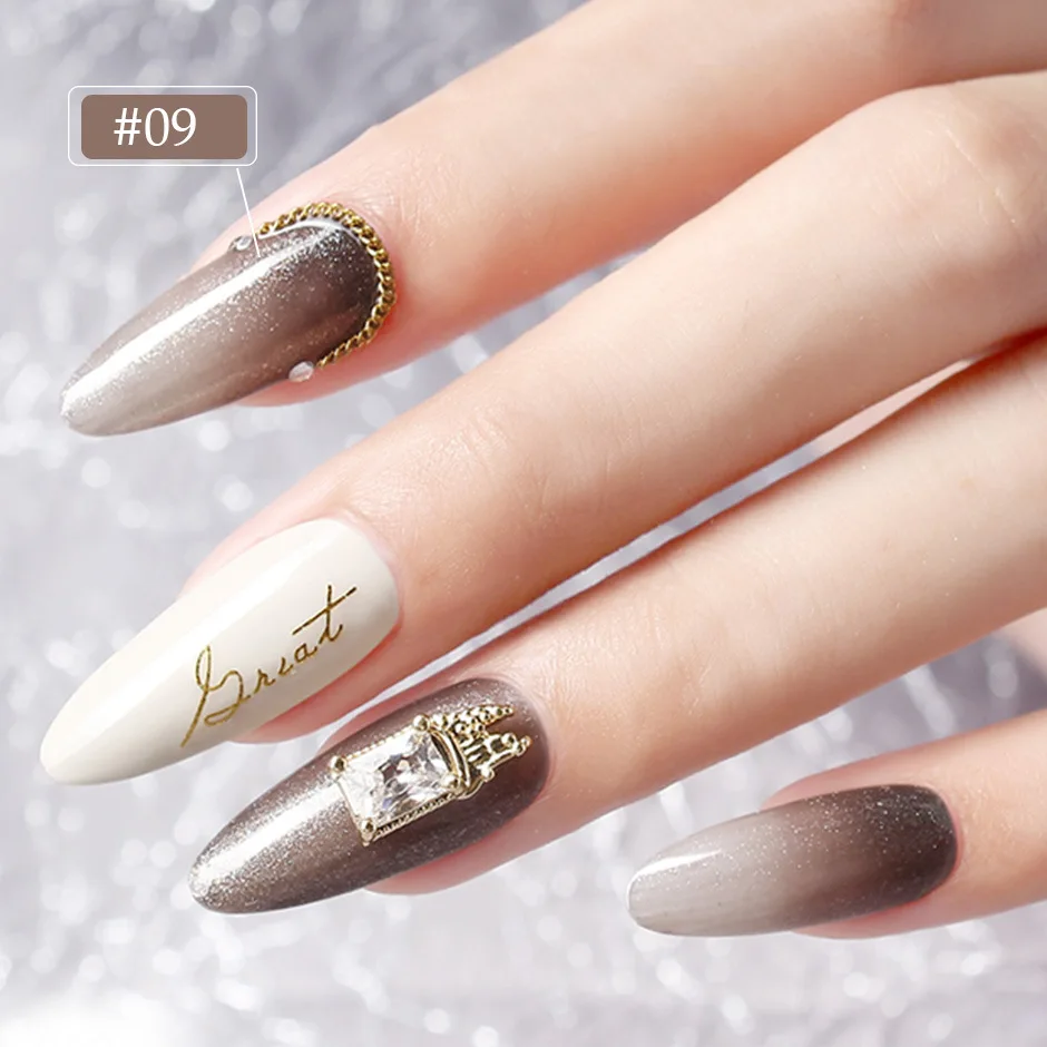 

Japanese Style High Gloss Glue Soak Off Gel Nail Polish, 12 colors