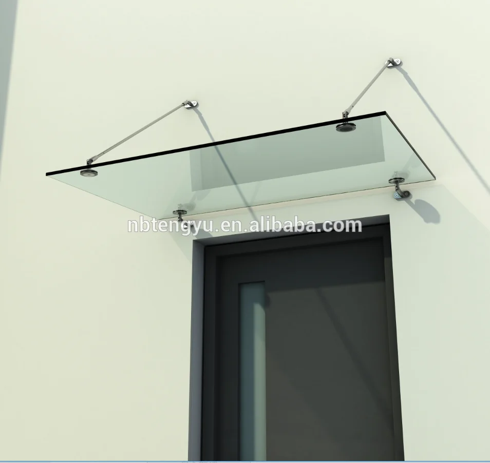 Exceed Tempered Glass Door Canopy,Glassvordach,Rain Vordach Buy