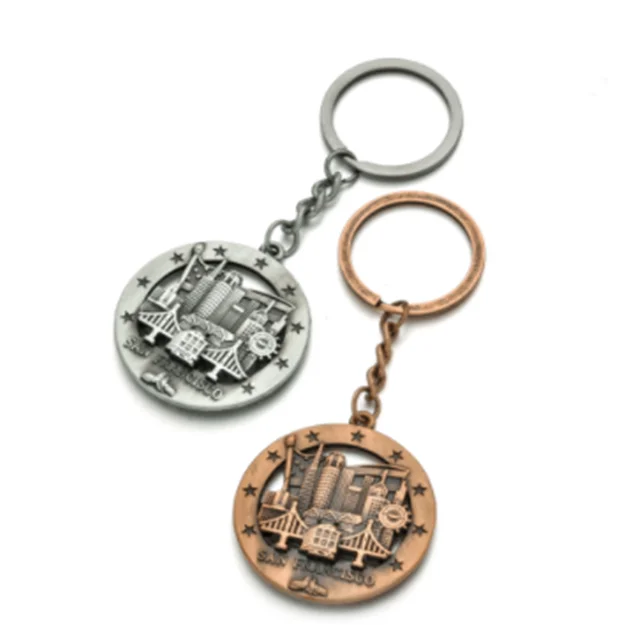 
custom keychain San francisco metal keychain wholesale 