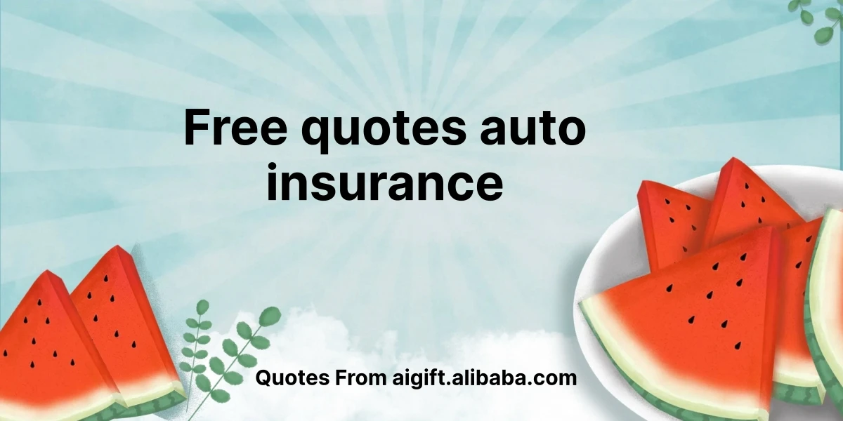 free quotes auto insurance