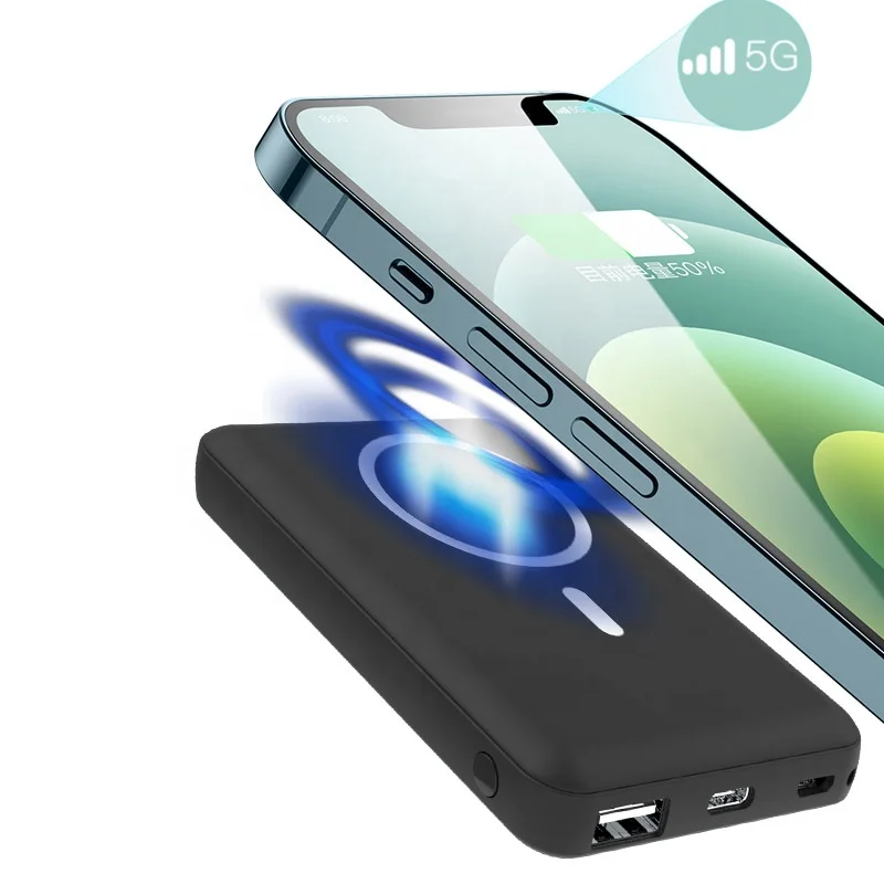 

5000mAh Magnetic Power Bank Charger Power Bank Magnetic For Magsafe Case