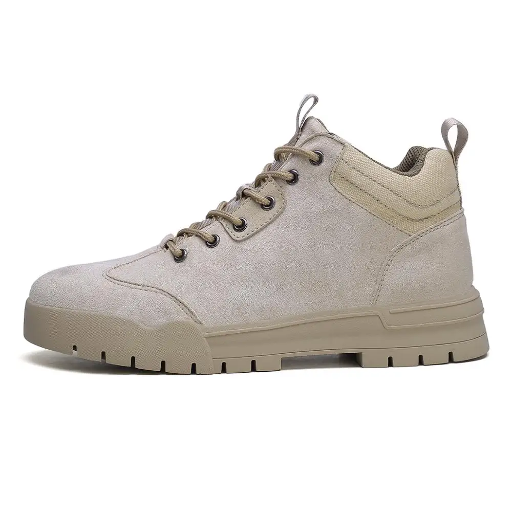 

high-top winter casual fashion trend martins shoes for man, Black/brown/beige