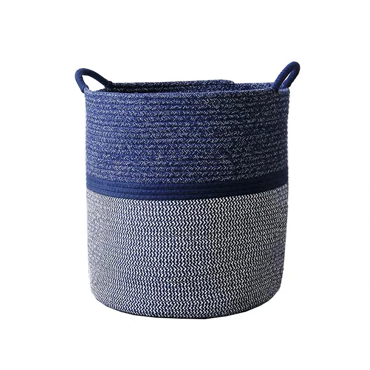

Clothes and blankets Cotton Rope Storage Basket for Cabinet and High Quality 2021 Qingdao Embody Hot Sale Red White