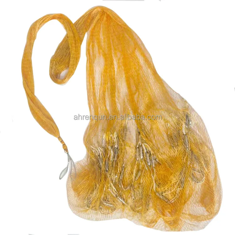 

Nylon Mono Cast Net Drawstring Casting Fishing Net Fishing Cast Net Nylon, Yellow