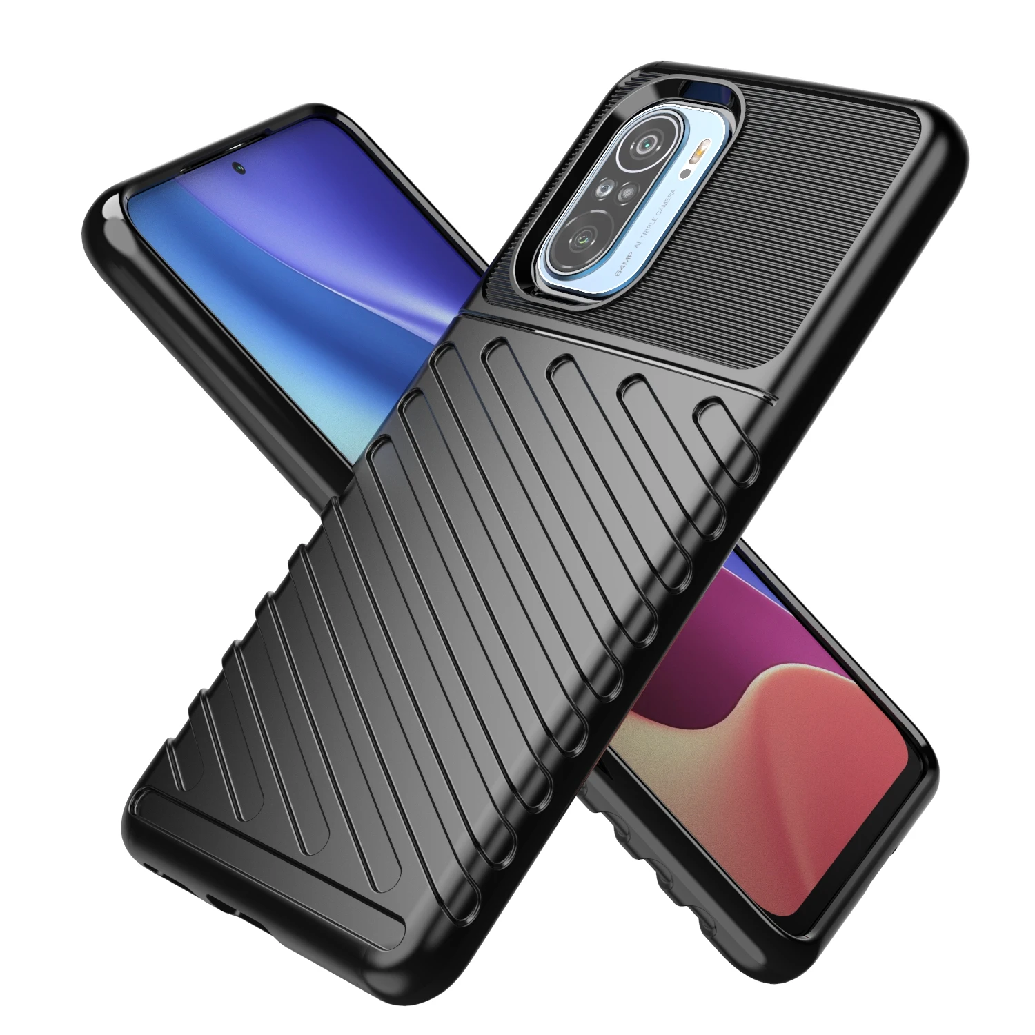 

Shockproof TPU Mobile Back Cover For xiaomi poco F3 phone case, 3colors