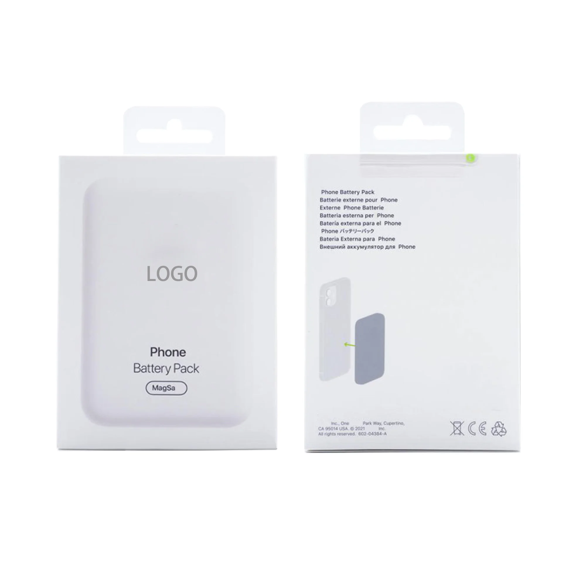 

Magnetic suction back clip battery Magnetic suction animation popover charger Magnetic Battery Pack For iPhone13 MJWY3CH/A A2384