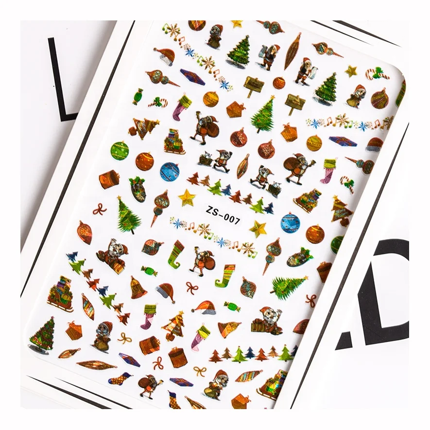 

Wholesale Nail Sticker Christmas Nail Stickers for Nail Decoration