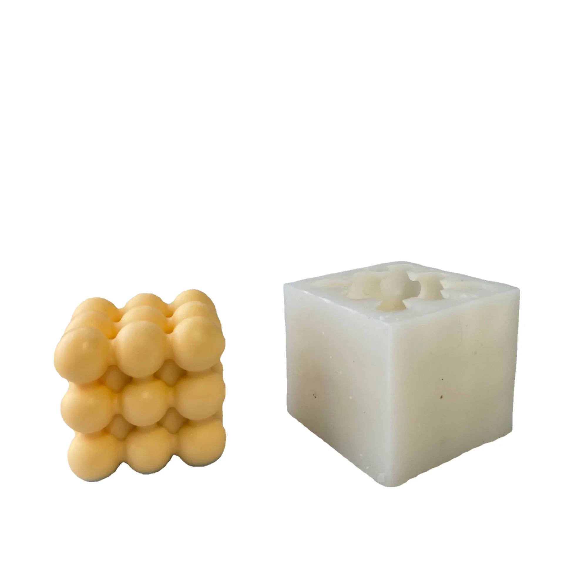 

1039 Bubble Magic Ball Candle Silicone Mold Drill Face Orb Aromatherapy Candle DIY, White