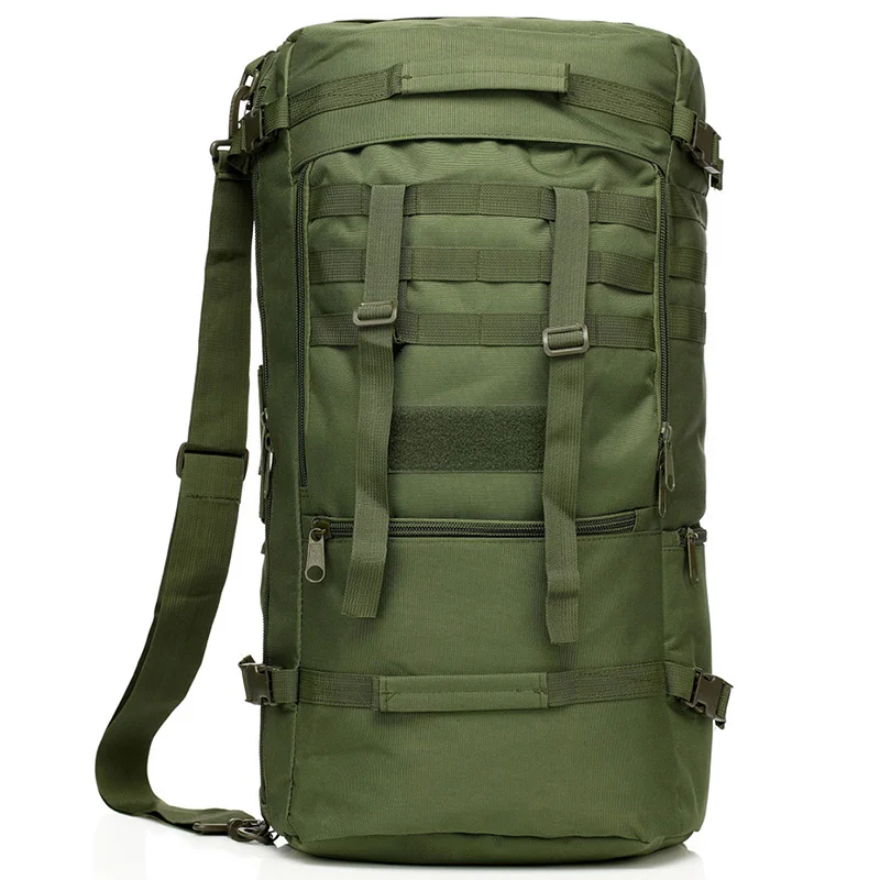 

Hunting Camouflage Backpack 60L Military Tactical Duffle Bag Big Army Outdoor Camping Hiking Sports Climbing Bug Out Bag, 6colors