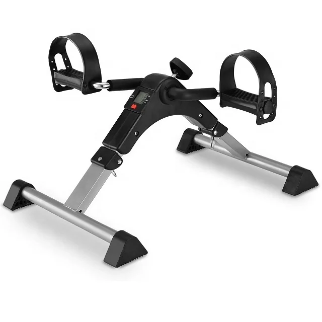 

Wellshow Sport Folding Home Office Under Desk Bike Mini Cycle Pedal Arm And Leg Exerciser With LCD Monitor Display, Black,grey,white
