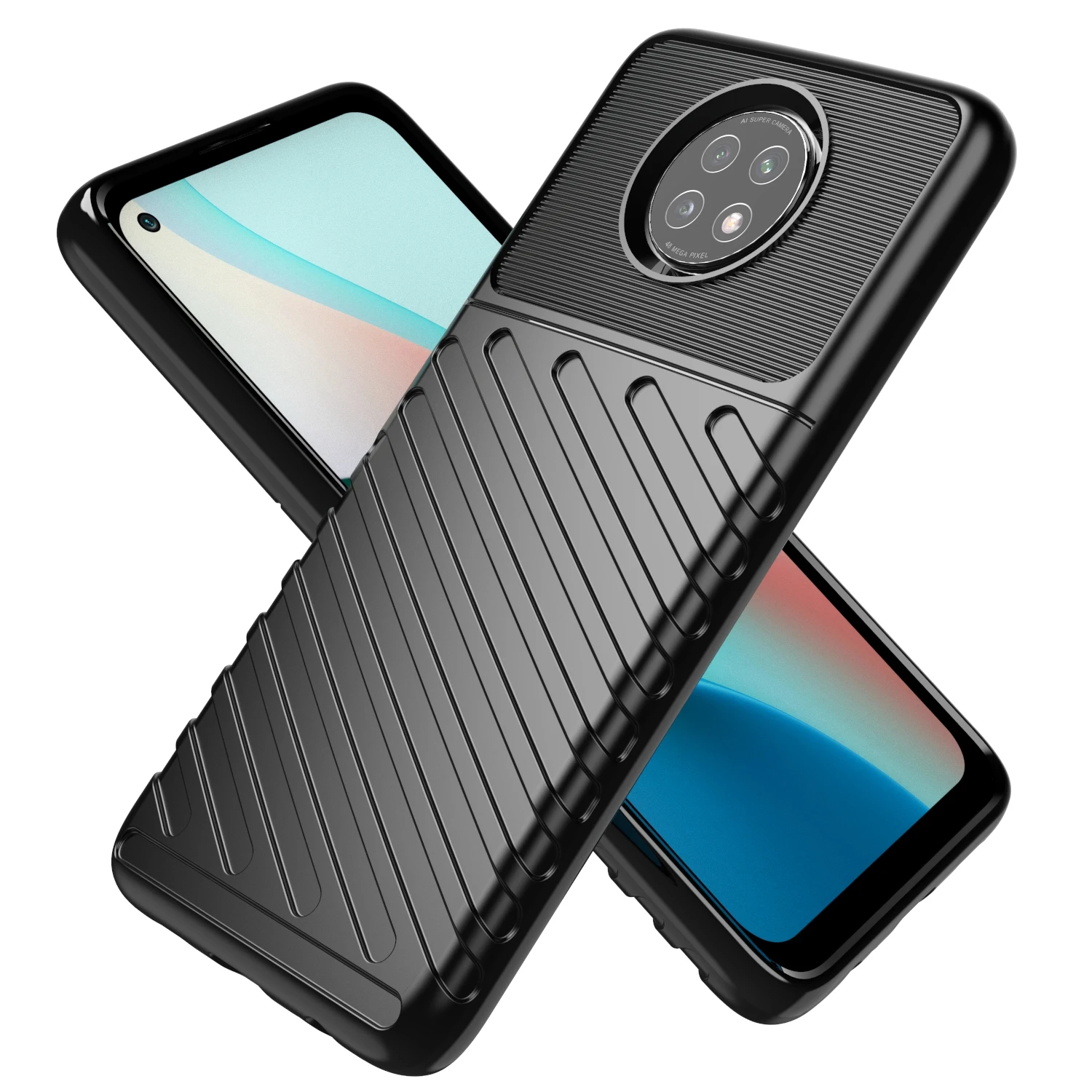 

Shockproof TPU Mobile Back Cover For XIAOMI Redmi note 9T phone case, 3colors