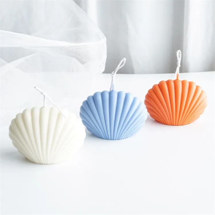 

DIY Beach shell shape Wax Candle Acrylic mold, Picture colors any pantone color can be customized