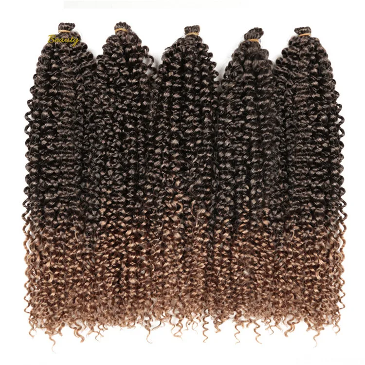 

18-22inch Long Passion Twist Crochet Braid Hair Extensions Water Wave Synthetic Braiding Hair Bohemia Hair For Black Women, 1b,,2#,4#