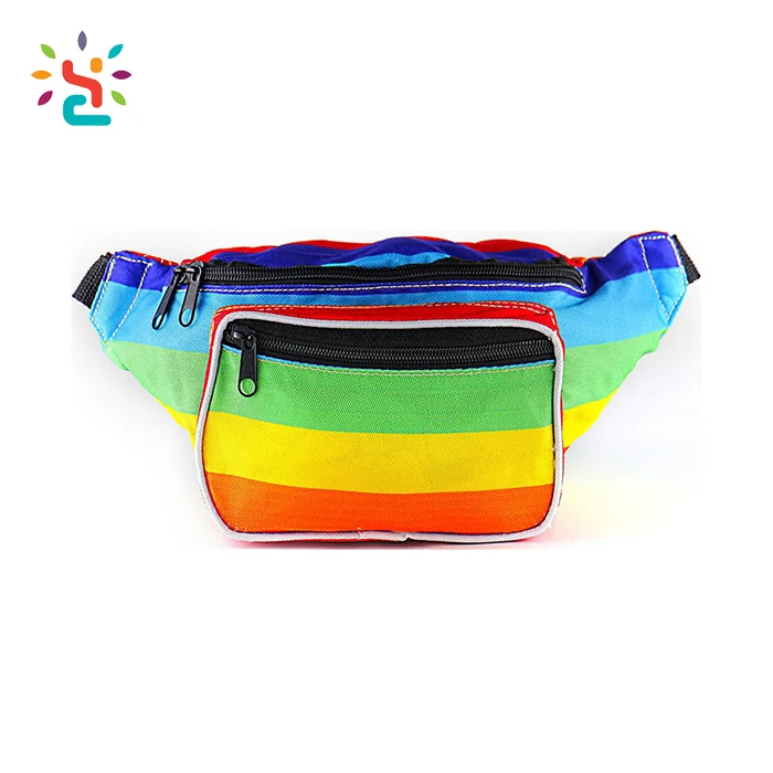 

2021 hot sale fanny pack custom neon fanny pack mens rainbow bum bag sports waist bag for travel, Customized color