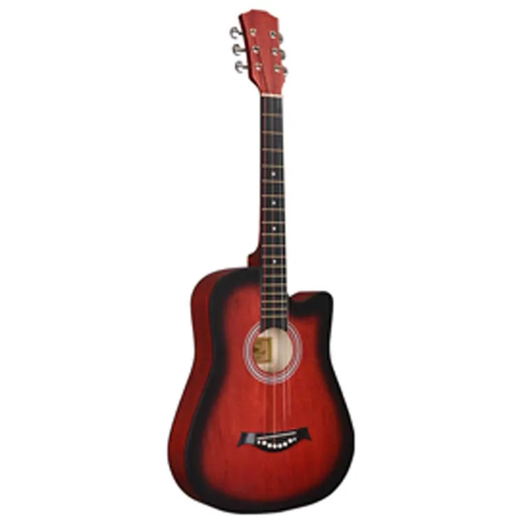 

38 inch basswood guitar lindenwood acoustic guitar Best china brand guitar manufacturer