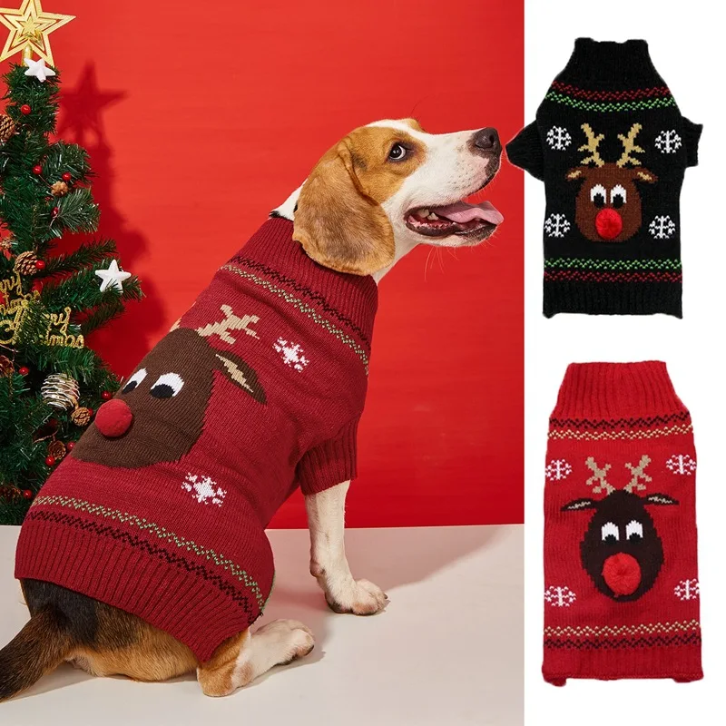 

2023 Wholesale Good Price New Cute Christmas Pet Clothing Dog Clothes Year End Festival Season Clothes for Large dogs