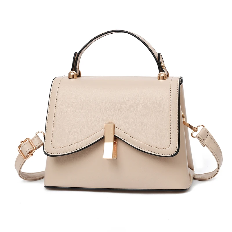 

New Ladies simple single shoulder small square leather handbags, Customizable