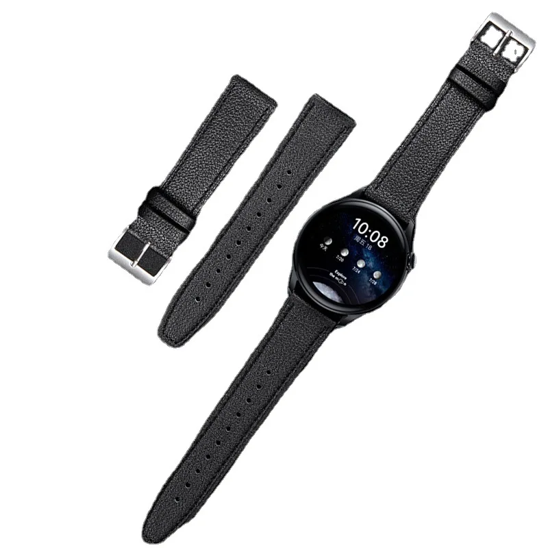 

EACHE Correas-De-Reloj Vegan Full Grain Men Luxury Genuine Leather Smart Watch Strap Watch for Mi Band smart watch