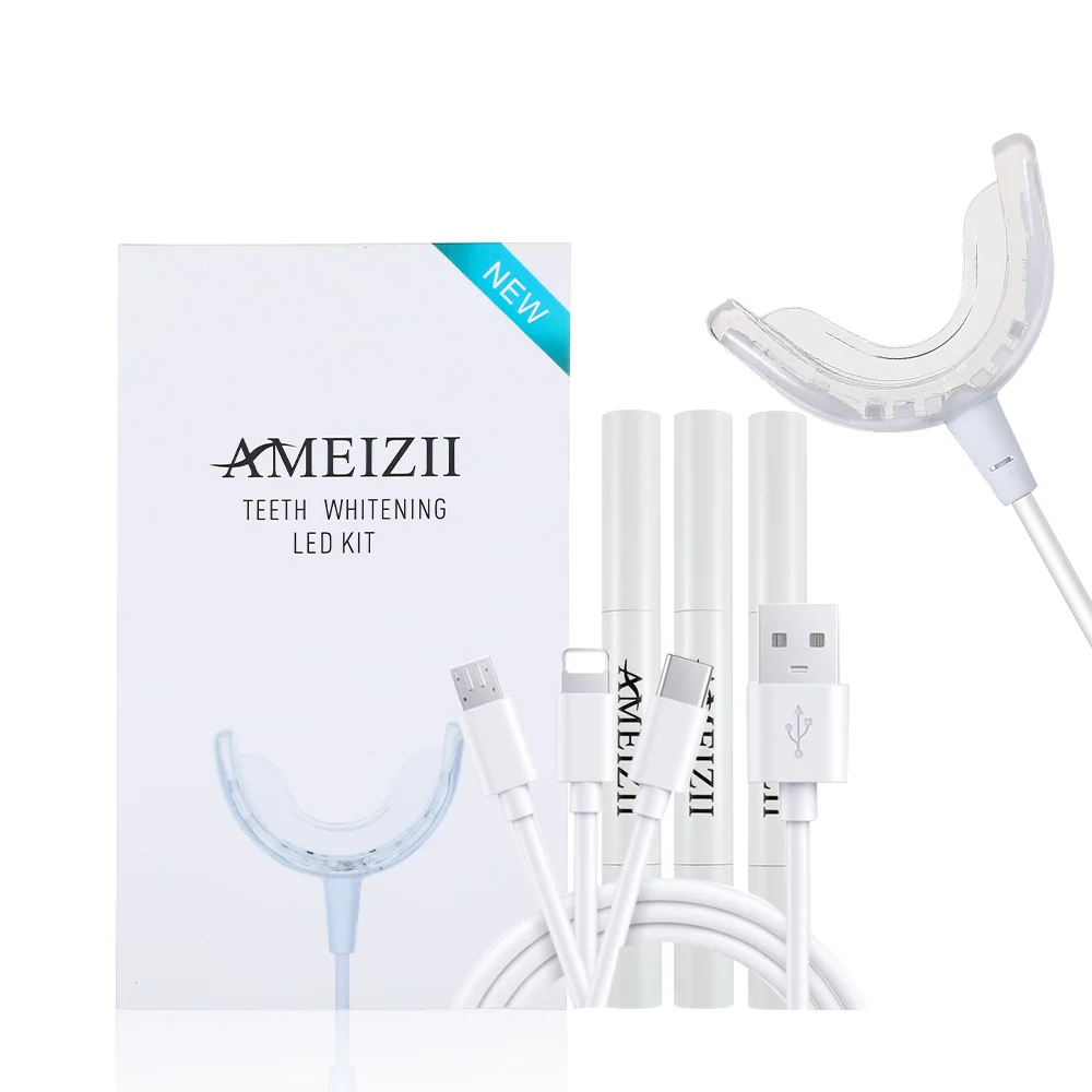 

OEM 16 LED Teeth Whitening Lamp Home 3 in 1 Wired Dental Bleaching Laser Machine Tooth Care Whotening Gel Pen Kit Pemutih Gigi