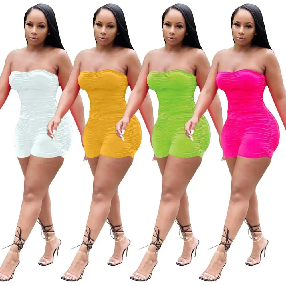 

Sexy Women Bodycon Jumpsuit Rompers Womens Stacked Short Jumpsuits for Women