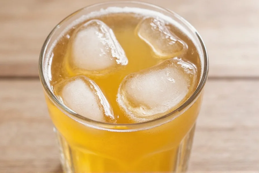 Fresh ginger root, sugar, and glass bottles arranged for homemade ginger beer preparation
