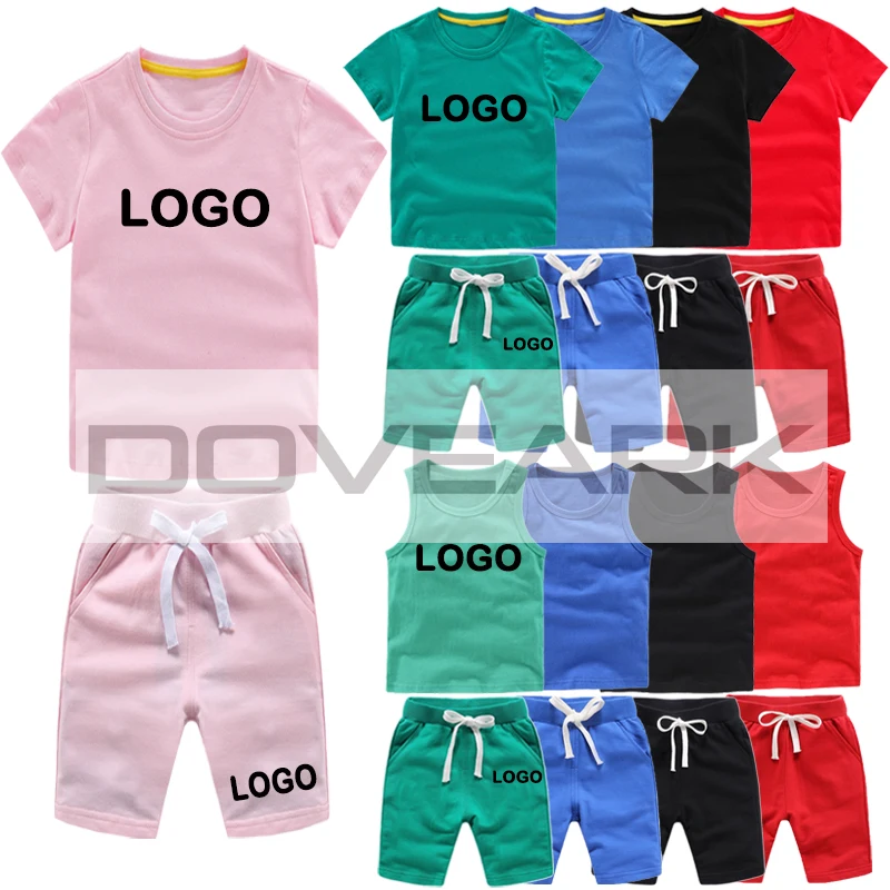 

Baby Boys Sets Summer Girls Clothes Sets Short Sleeve T-shirt+Short Pants Cotton Sports Suits Children Clothing