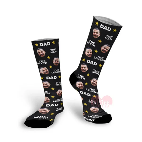 

Fast Turnover Quality Best Dad Custom Mens Socks Colorful Dropshipping