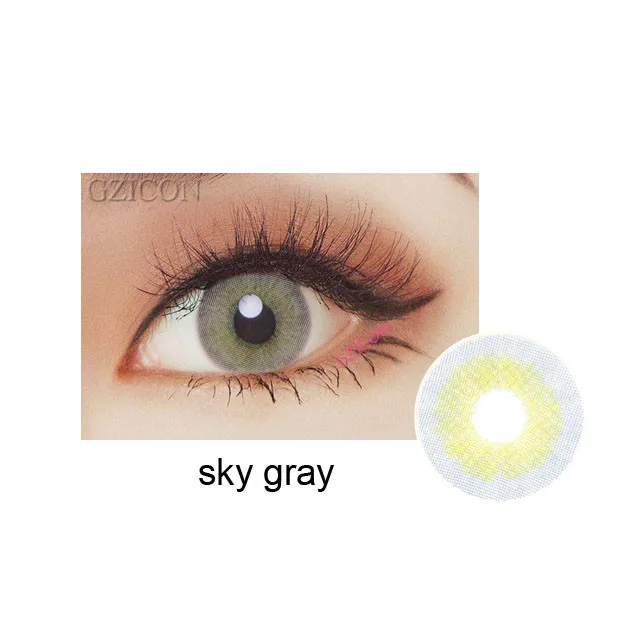 

1 2 3 tone color contact lenses super natural Dream sky gray cosmetic color lenses