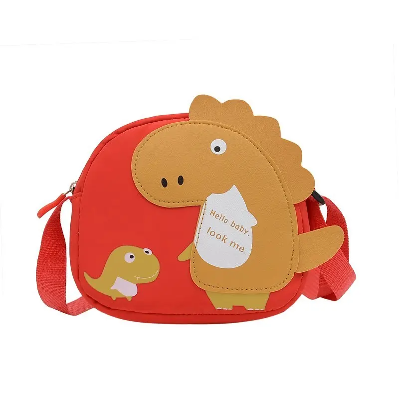 

Children's handbag fashion cartoon messenger bag kindergarten dinosaur bag color canvas bag can be customized