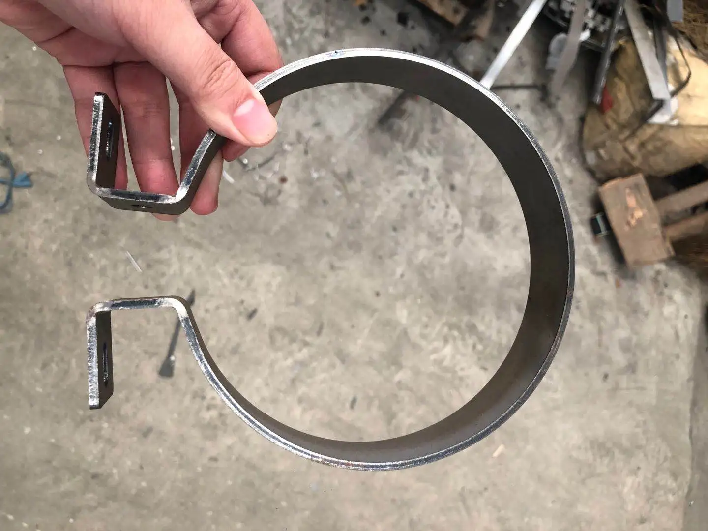 
Factory custom size small MOQ Stainless steel pipe tube hose rope clamps 