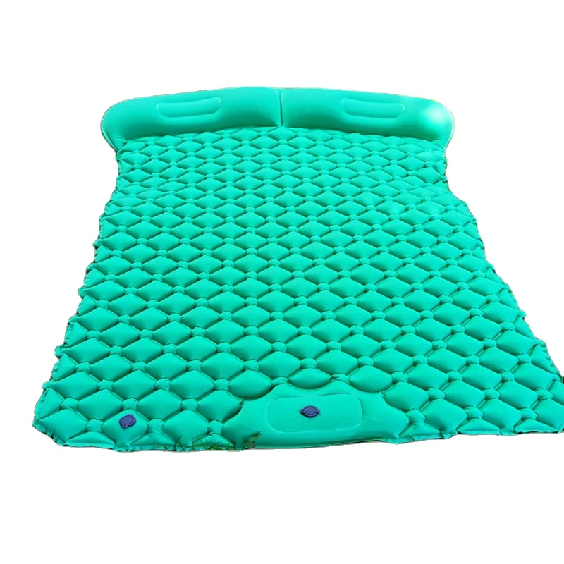 

Sleeping Pad for Camping, Ultralight Inflatable Backpacking Air Mattress with Pillow Built-in Foot Pump for two person, Customized